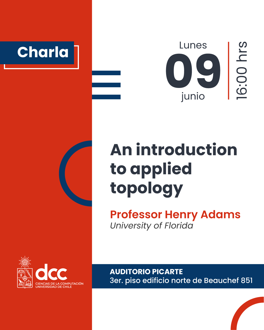Charla: An introduction to applied topology