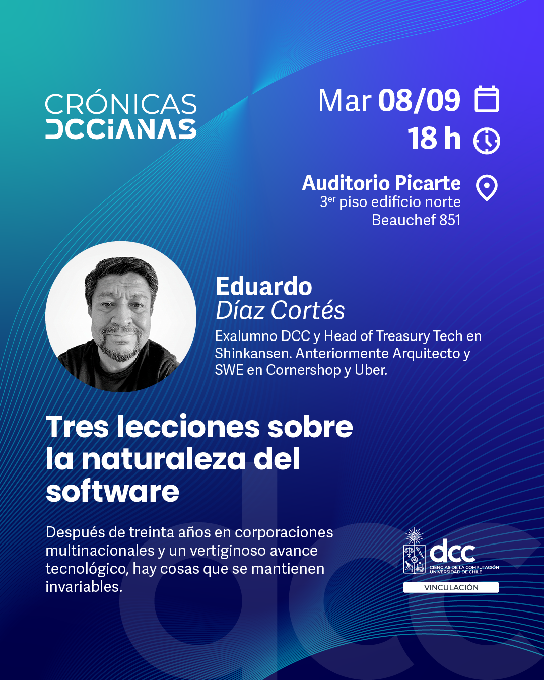 Crónicas DCCianas: "Tres lecciones sobre la naturaleza del software”