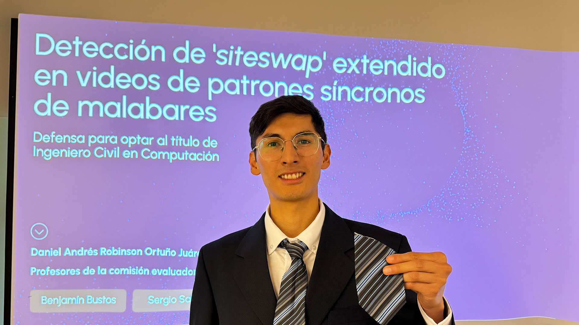 ¡Felicitaciones Daniel Ortuño, nuevo ingeniero civil en computación!