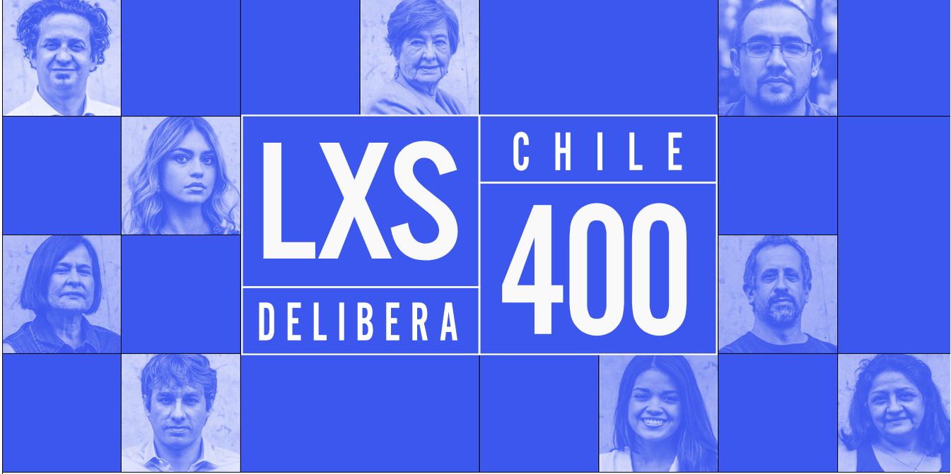 "Lxs 400: Chile Delibera", es una iniciativa de participación ciudadana, donde 400 personas son seleccionadas al azar y convocadas a discutir políticas públicas en temas como sistema de salud y pensiones.